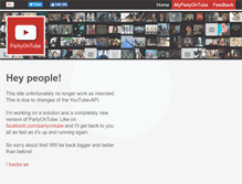 Tablet Screenshot of partyontube.com